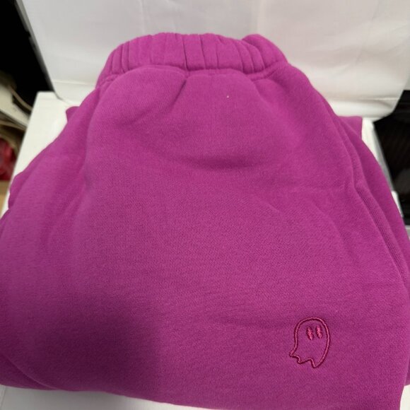 Cozy Ghost Magenta Sweatpants - Size Large - Picture 2 of 4